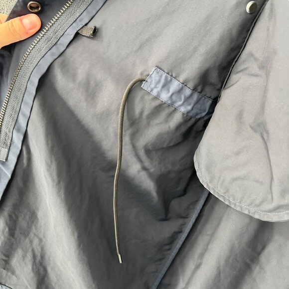 Everlane The City Anorak Navy Blue Hooded Jacket Size Medium - Picture 9 of 13